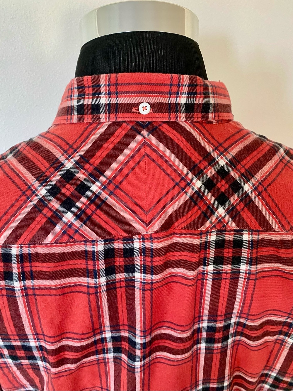 Billy Reid Men’s Slim Fit Red Plaid Shirt (L - fits Medium) Cotton Button Down - Picture 5 of 7